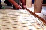 Electric radiant heating floor mat