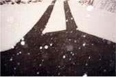 Snow Melting heated driveway