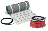 ComfortTile radiant heated floor system.