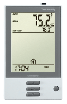 Programmable thermostat for heated floor system