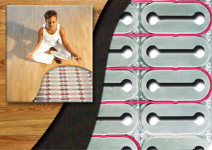 Heatshield floor heating system